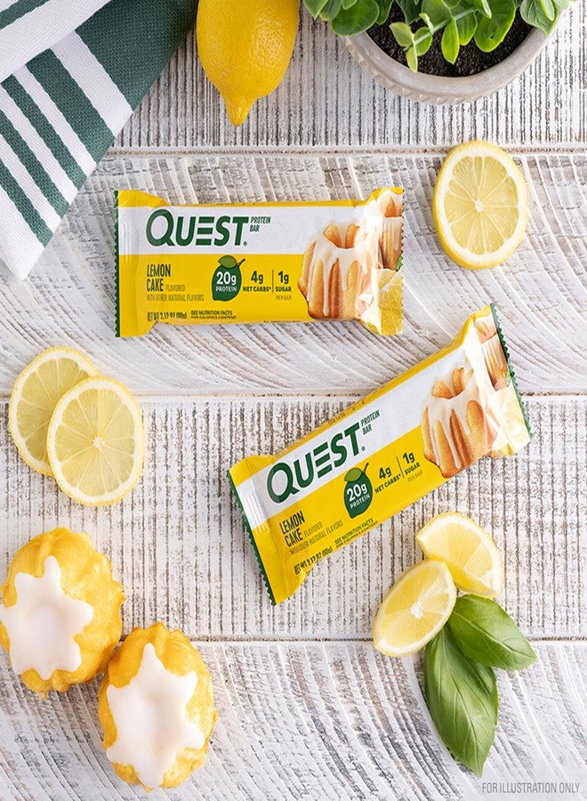 Quest Nutrition Lemon Cake Protein Bars, High Protein, Low Carb, Gluten Free, Keto Friendly, 4 Count - Image 5
